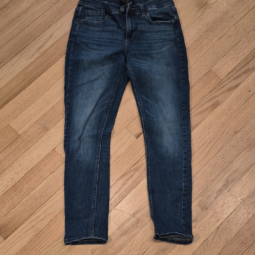 J. Crew Skinny Jeans in Dark Blue Wash